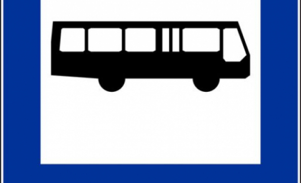 Grafika przedstawia znak informacyjny - przystanek autobusowy