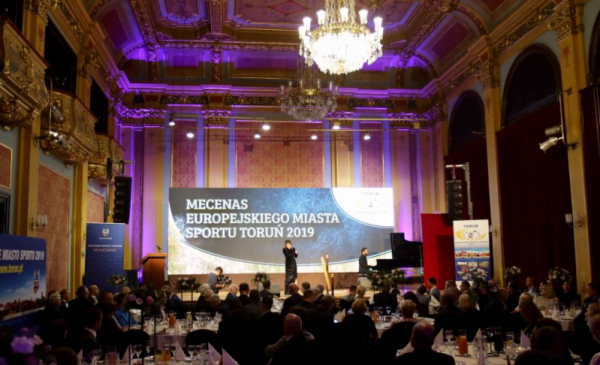 Na zdjęciu: gala Mecenasa Toruńskiego Sportu 2019 w Dworze Artusa