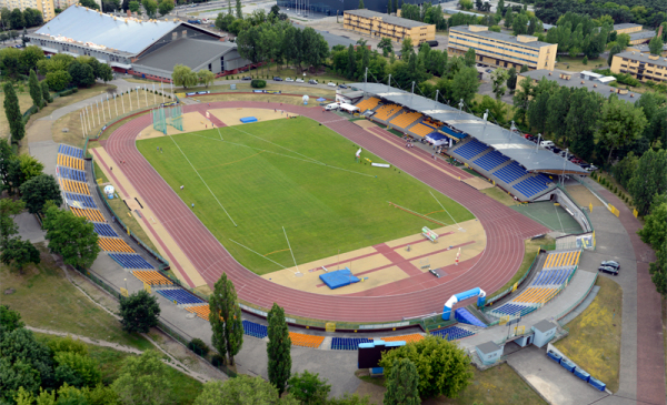 Stadion Miejski w Toruniu z lotu ptaka, fot. Grupa Falco