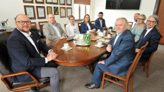 Spotkanie prezydenta Torunia z nowym Kolegium Rektorskim UMK