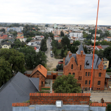 Na zdjęciu: widok z okna wieży ciśnień na Chełmińskie Przedmieście