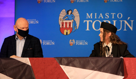 prezydent Michał Zaleski i Kasia lins